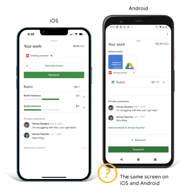 UI variations