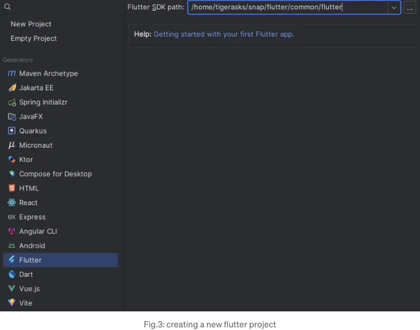 Flutter in IntelliJ