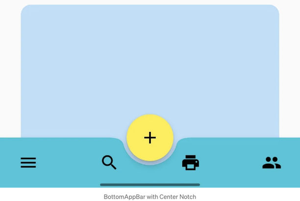 Notched Floating Action Button