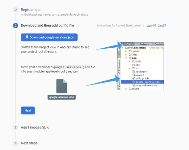 How to set up Firebase for Flutter App Android and Web