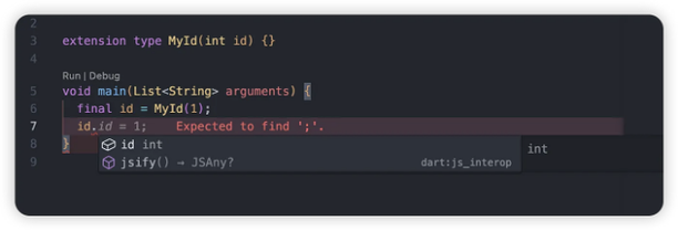extension types in Dart