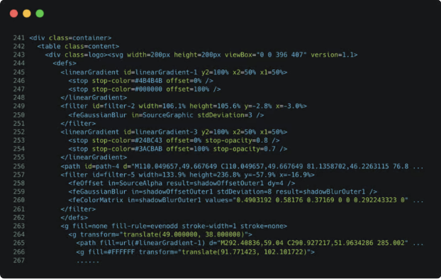 Encrypted HTML