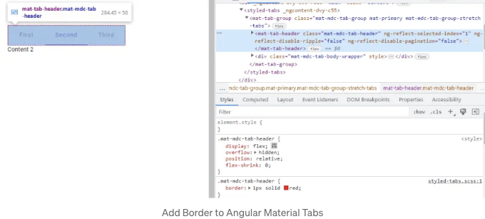 Tab Header