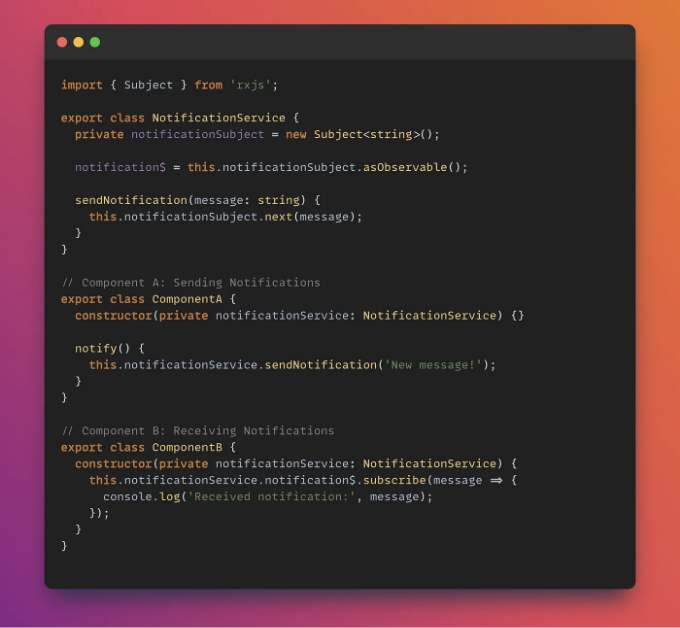 notification example