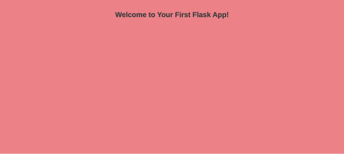 Flask를 사용한 간단한 웹 애플리케이션 만드는 방법